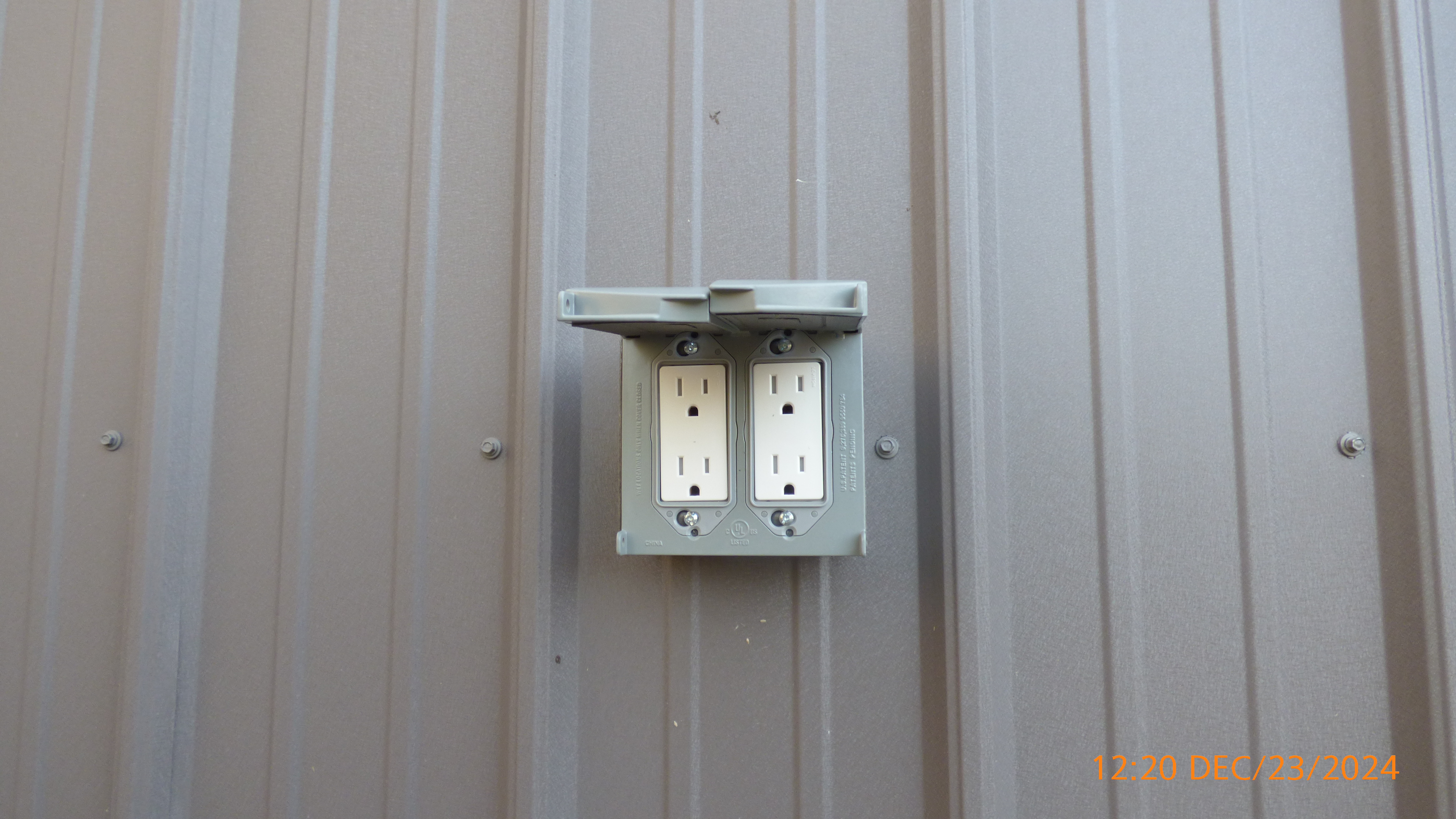 OUTDOOR OUTLET INSTALL