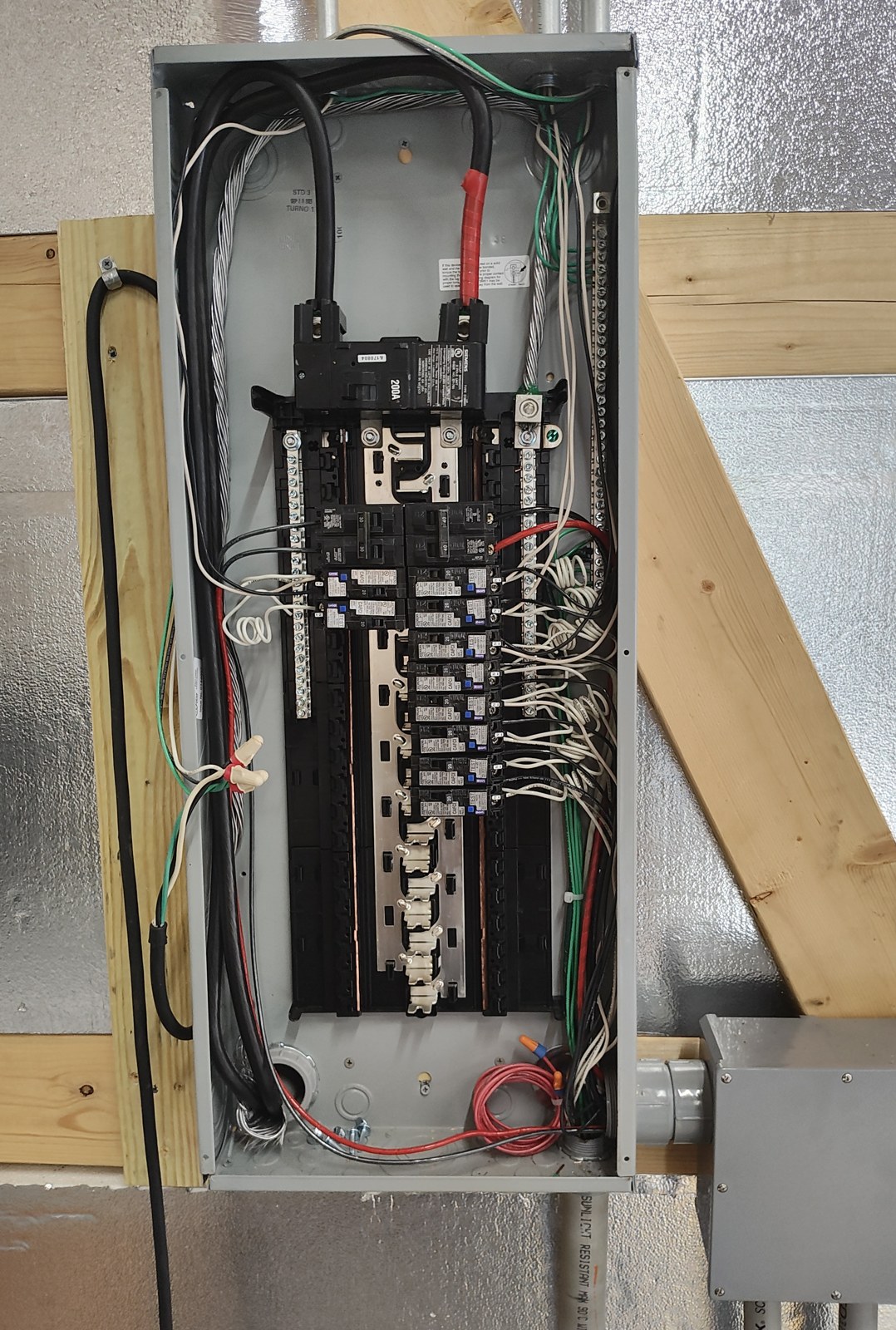 TEK 200-amp electrical panel